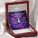 As a Sagittarius Girl I Have Three Sides the Quite and The Sweet Side Alluring Pendant Necklace