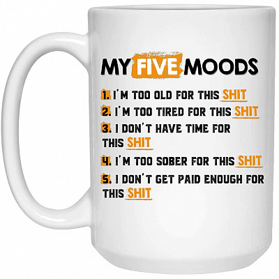 15 oz. White Mug