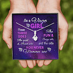 As a Virgo Girl I Have Three Sides the Quite and The Sweet Side Alluring Pendant Necklace As a Virgo Girl I Have Three Sides the Quite and The Sweet Side Alluring Pendant Necklace