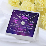 As a Libra Girl I Have Three Sides the Quite and The Sweet Side Love Knot Pendant Necklace