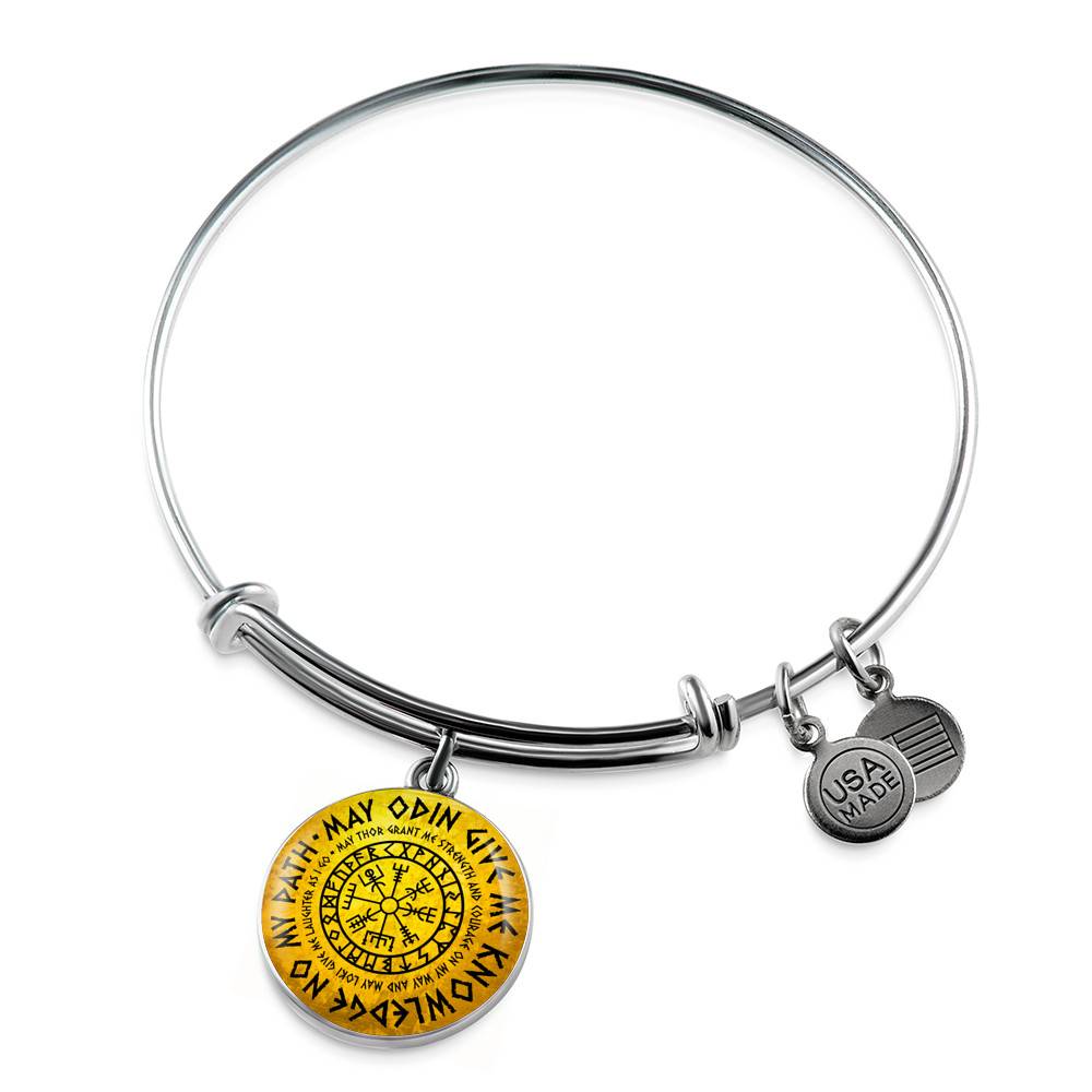 May Odin Give Me Knowledge On My Path Circle Pendant Necklace - Nordic Vikings Necklace - Viking Gifts