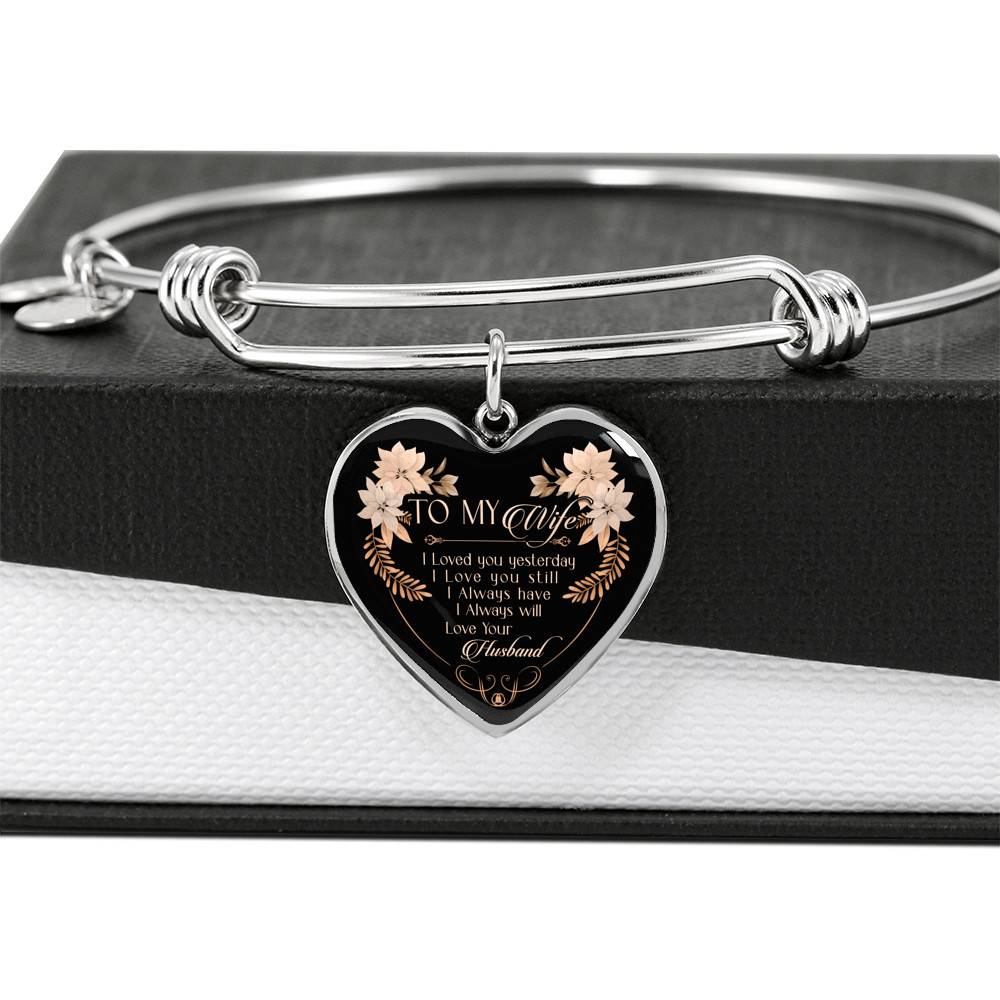 To My Wife I Love You Yesterday I Love You Still Heart Pendant Necklace - Wife Necklace From Husband