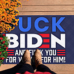 5O. Fuck Biden Doormat (3) Doormat mockup 7