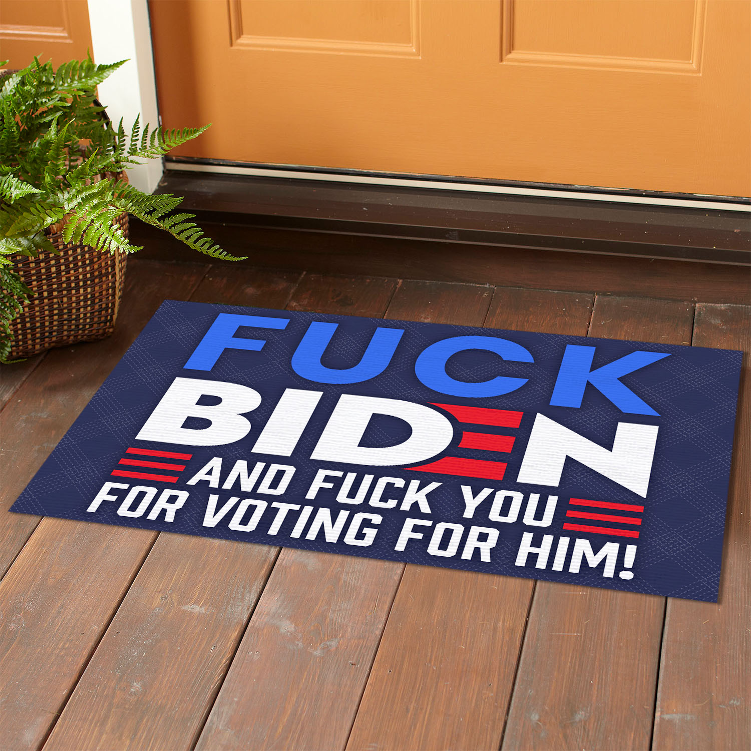 5O. Fuck Biden Doormat (3) Doormat mockup 1