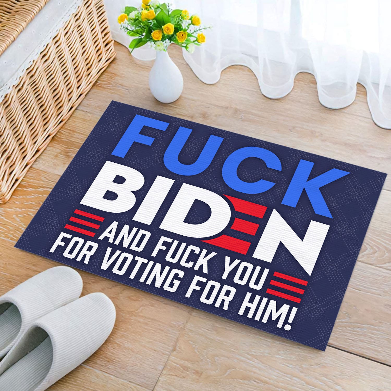5O. Fuck Biden Doormat (3) Doormat mockup 2