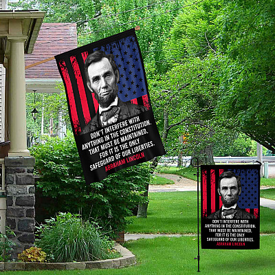 Alternative view of Don't Interfere with Anything in The Constitution Decorative Garden Flag - Indoor Outdoor Flag - House Flag