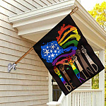 4KT. LGBT Be Kind Pride (6) House Flag Mockup 2