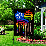 4KT. LGBT Be Kind Pride (6) Garden Flag Mockup 2