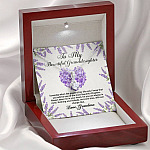 To My Beautiful Granddaughter You Will Be One Of The Most Beautiful Chapters Alluring Beauty Pendant Necklace