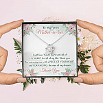 To My Future Mother In Law I Will Love Your Son With All Of My Heart Love Knot Necklace