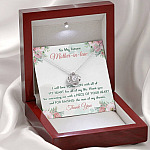 To My Future Mother In Law I Will Love Your Son With All Of My Heart Love Knot Necklace
