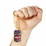 Sorry I Can't Hear You Over The Sound Of My Freedom Dog Tag Pendant Necklace