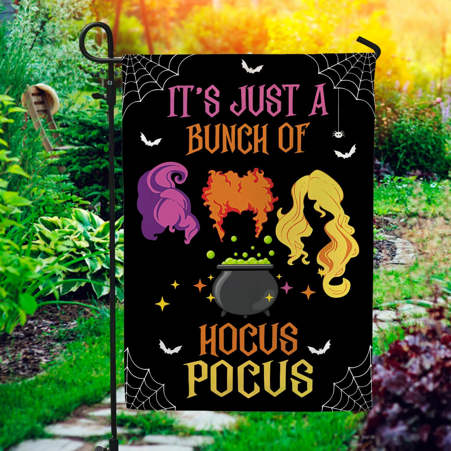 67 HG. It's Just A Bunch_Flag(3) Garden Flag Mockup 1