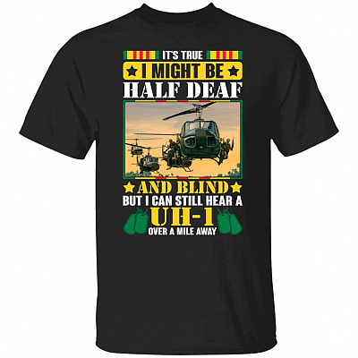 hear uh, Black, Unisex T-Shirt