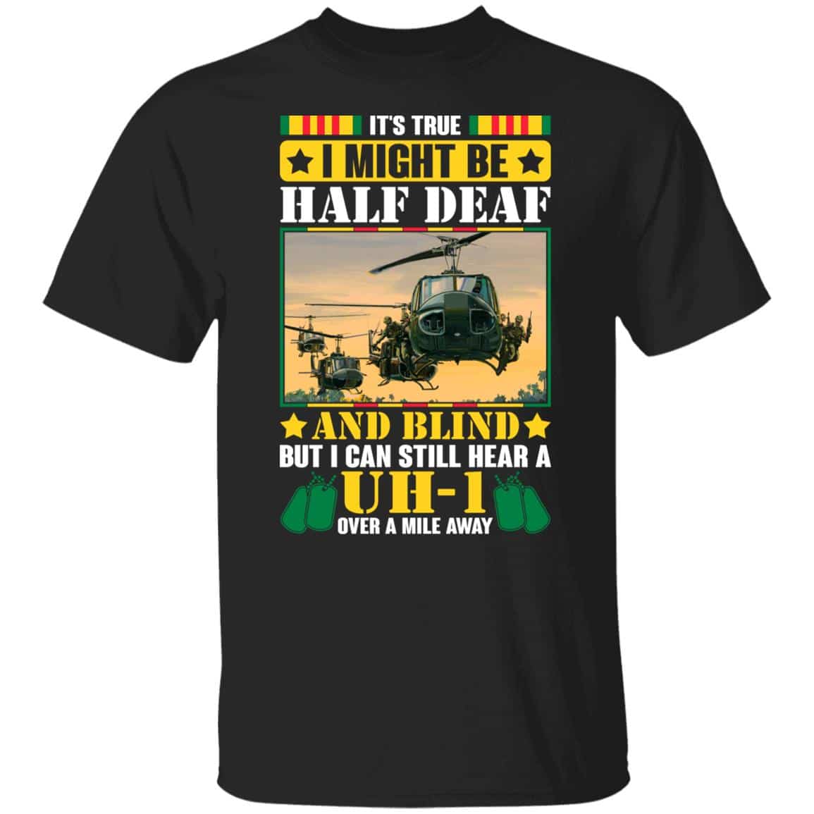 hear uh, Black, Unisex T-Shirt