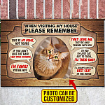 1VT. Cat When Visiting My House(Sample Design) Doormat mockup 2