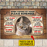 1VT. Cat When Visiting My House(Sample Design) Doormat mockup 5