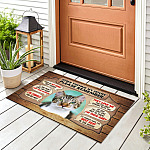 1VT. Cat When Visiting My House(Sample Design) Doormat mockup 8