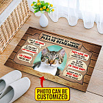1VT. Cat When Visiting My House(Sample Design) Doormat mockup 9