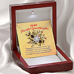 To My Beautiful Granddaughter I Squeezed This Necklace Really Tight Love Knot Necklace - Gift For Granddaughter
