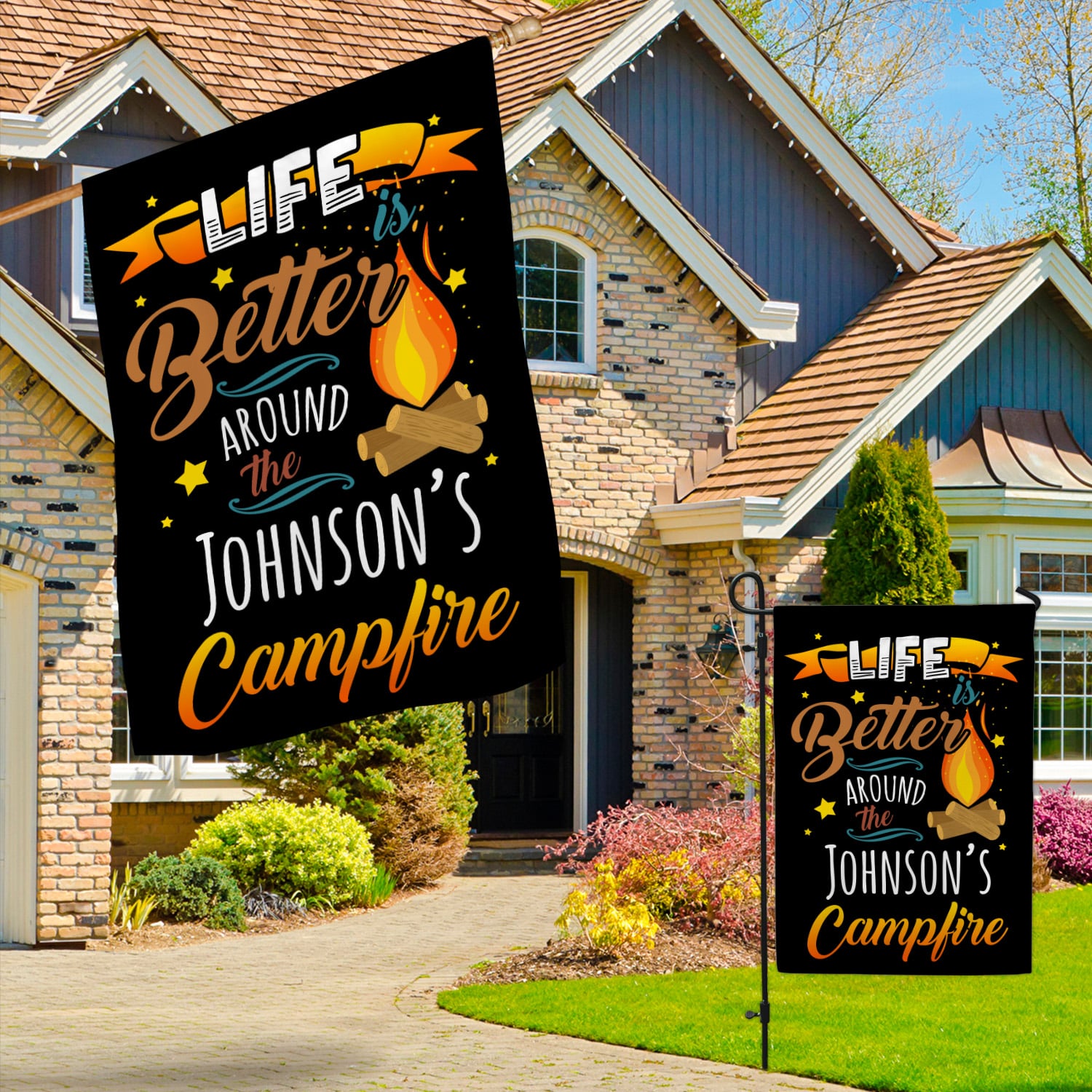 11KNG. Life Campfire - Sample Design Garden & House Mockup 3