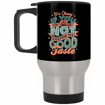 14 oz. Silver Travel Mug