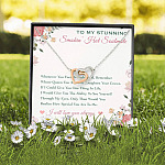 To My Stunning Smokin' Hot Soulmate Whenever You Feel Overwhelmed Interlocking Hearts Pendant Necklace