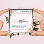 To My Stunning Smokin' Hot Soulmate Whenever You Feel Overwhelmed Interlocking Hearts Pendant Necklace