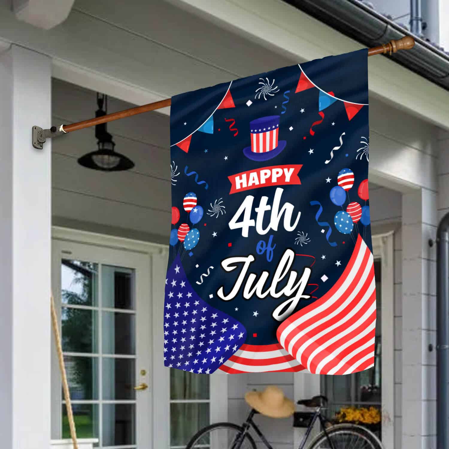 Happy 4th Of July Party Garden Flag House Flag Wall Flag CubeBik