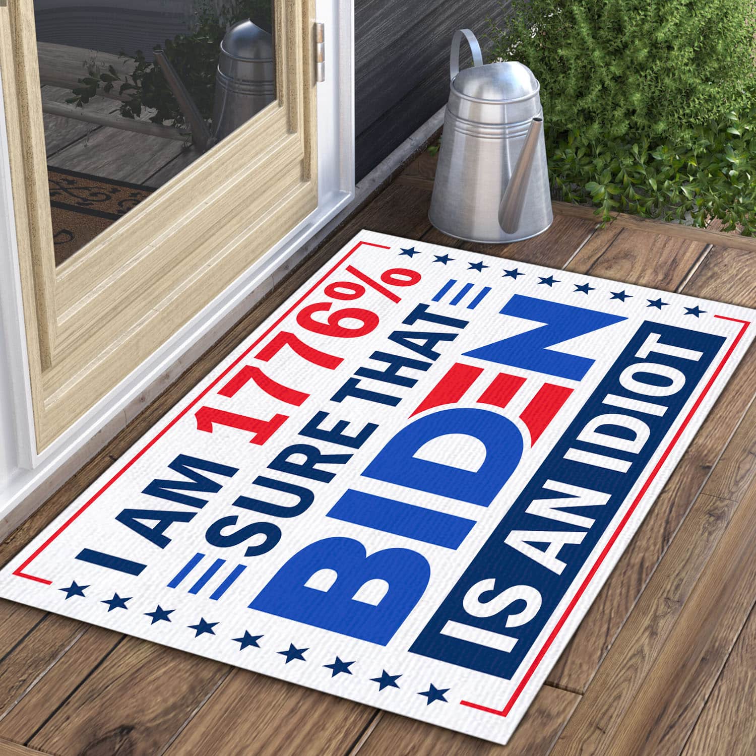 2LV. Biden is An Idiot Doormat (2) Doormat Mockup 3