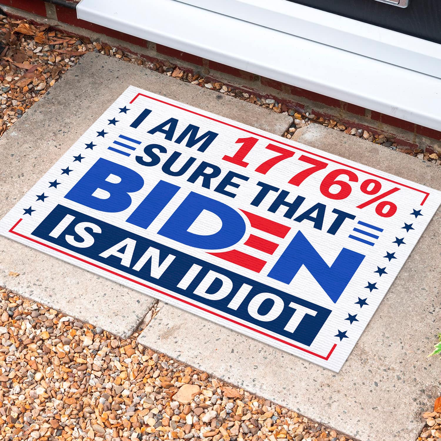 2LV. Biden is An Idiot Doormat (2) Doormat Mockup 10