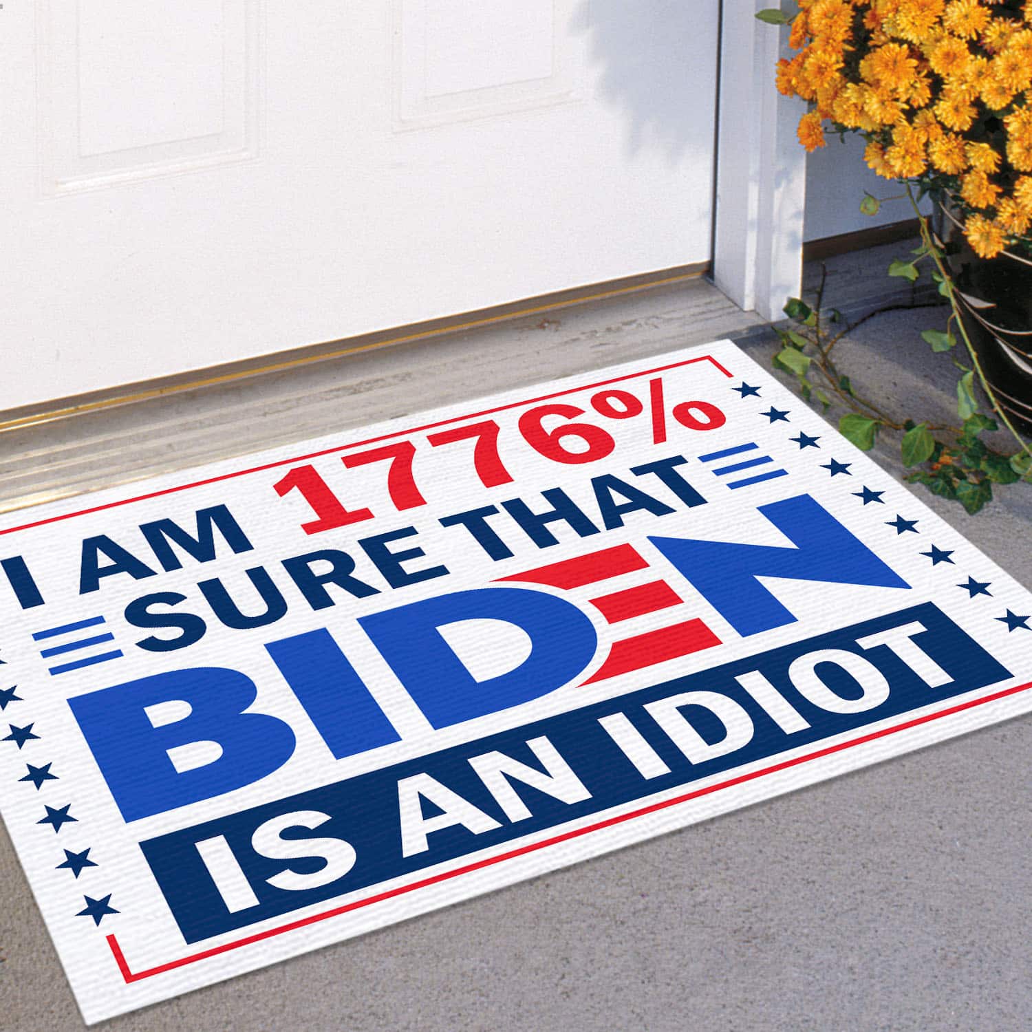2LV. Biden is An Idiot Doormat (2) Doormat mockup 11
