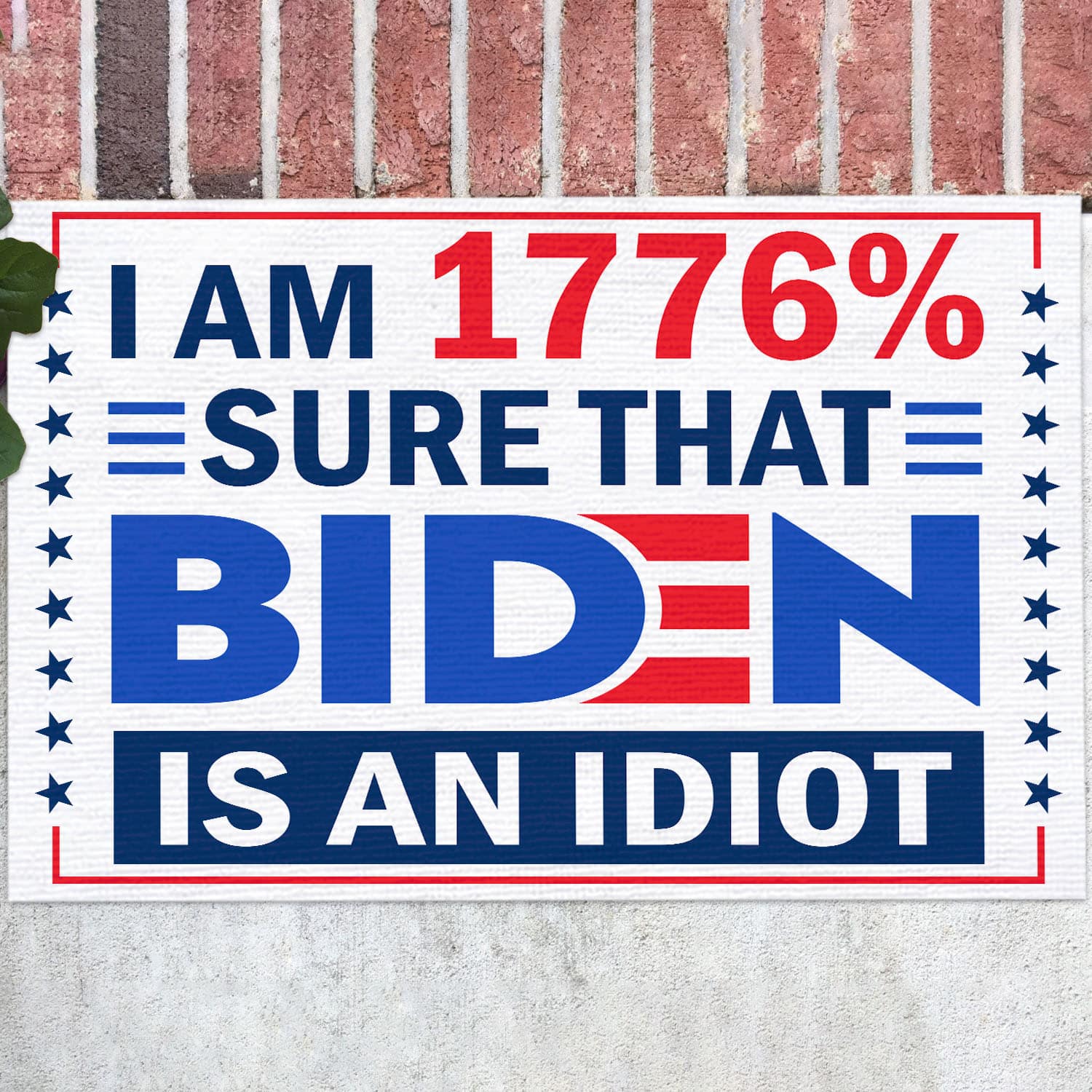 2LV. Biden is An Idiot Doormat (2) Doormat mockup 12