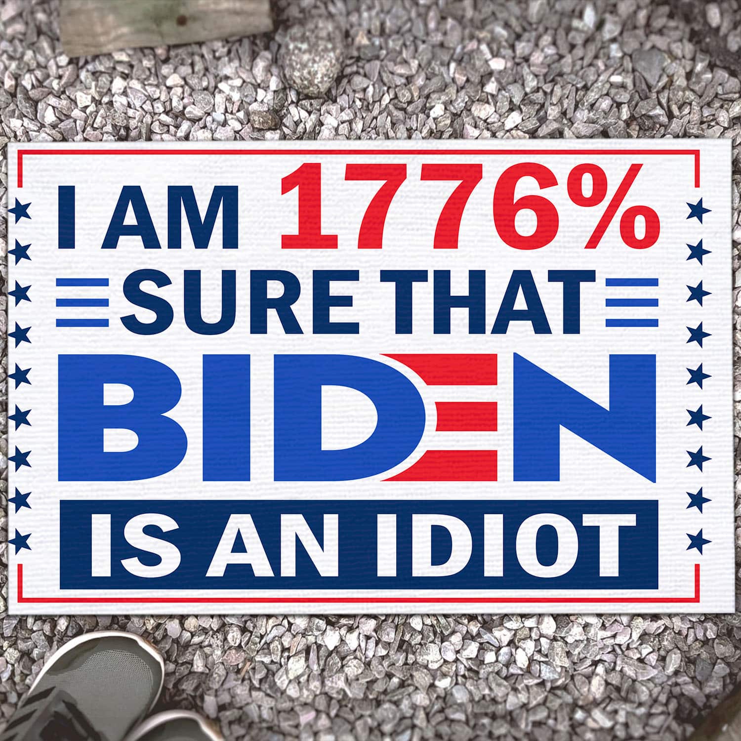2LV. Biden is An Idiot Doormat (2) Doormat mockup 13