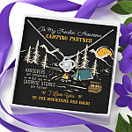 To My Freakin' Awesome Camping Partners Our Camping Stories Are Forever Love Knot Necklace - Camper Gifts