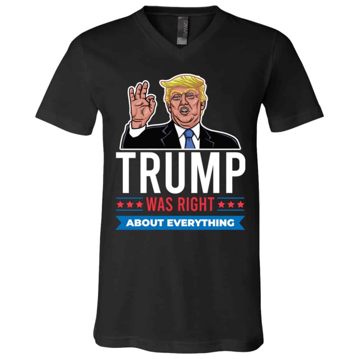 trump, Black, V-Neck T-Shirt trump, Black, V-Neck T-Shirt