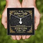 Personalized to My Future Wife Meeting You Was Fate Alluring Pendant Necklace Personalized to My Future Wife Meeting You Was Fate Alluring Pendant Necklace