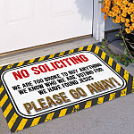 2O. No Soliciting Doormat Mockup 11