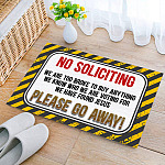 2O. No Soliciting Doormat mockup 2