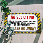 2O. No Soliciting Doormat mockup 5