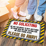 2O. No Soliciting Doormat mockup 6
