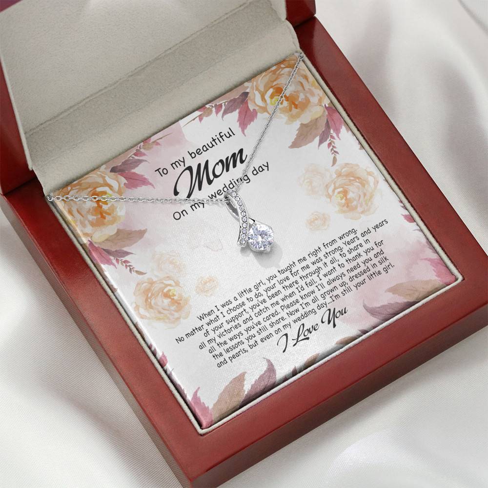 To My Beautiful Mom On My Wedding Day Still Your Little Girl Alluring Beauty Necklace Mother Of The Bride Gift To My Beautiful Mom On My Wedding Day Still Your Little Girl Alluring Beauty Necklace Mother Of The Bride Gift