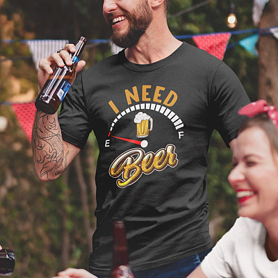 Alternative view of I Need Beer Shirt - It Looks Like I Need A Beer Shirt - Drinking Beer Shirt - Funny Beer Shirt
