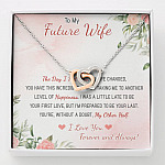 To My Future Wife The Day I Met You My Life Changed I Love You Forever And Always Interlocking Hearts Pendant Necklace - Interlocking Hearts Necklace To My Future Wife The Day I Met You My Life Changed I Love You Forever And Always Interlocking Hearts Pendant Necklace - Interlocking Hearts Necklace