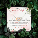 To My Future Wife The Day I Met You My Life Changed I Love You Forever And Always Interlocking Hearts Pendant Necklace To My Future Wife The Day I Met You My Life Changed I Love You Forever And Always Interlocking Hearts Pendant Necklace