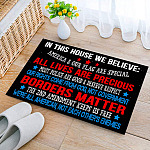 1BN. We Believe Doormat Doormat mockup 2