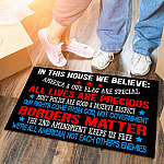 1BN. We Believe Doormat Doormat mockup 6