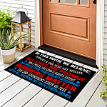 1BN. We Believe Doormat Doormat mockup 8