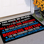 1BN. We Believe Doormat Doormat mockup 11