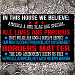 1BN. We Believe Doormat Doormat mockup 13
